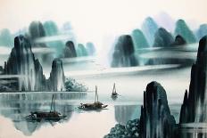 Chinese Landscape Watercolor Painting-baoyan-Art Print