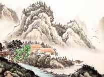 Ink Winter Sweet-baoyan-Mounted Art Print