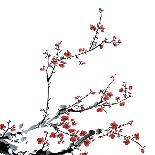 Ink Winter Sweet-baoyan-Mounted Art Print