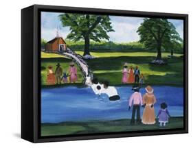 Baptism 3-Anna Belle Lee Washington-Framed Stretched Canvas