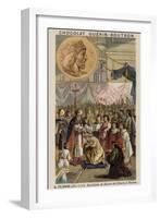 Baptism and Coronation of Clovis I at Reims, 496-null-Framed Giclee Print