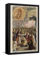 Baptism and Coronation of Clovis I at Reims, 496-null-Framed Stretched Canvas