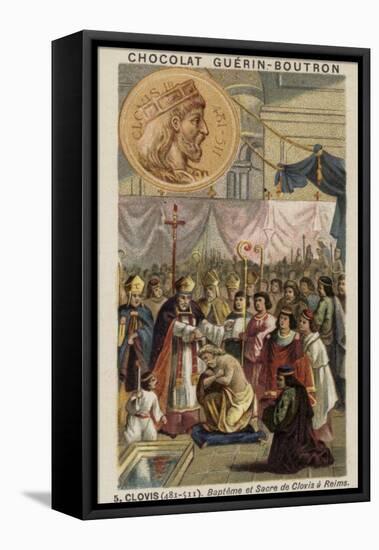 Baptism and Coronation of Clovis I at Reims, 496-null-Framed Stretched Canvas