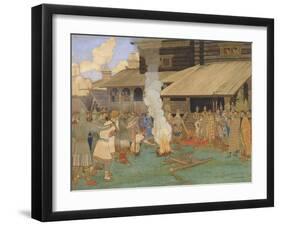 Baptism by Fire-Ivan Yakovlevich Bilibin-Framed Giclee Print