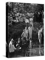 Baptism near Mineola Texas Photograph No.1 - Mineola, TX-Lantern Press-Stretched Canvas