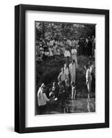 Baptism near Mineola Texas Photograph No.1 - Mineola, TX-Lantern Press-Framed Art Print