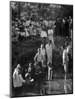 Baptism near Mineola Texas Photograph No.1 - Mineola, TX-Lantern Press-Mounted Art Print