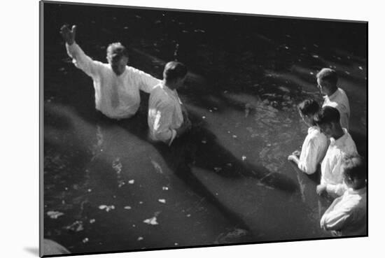 Baptism near Mineola Texas Photograph No.2 - Mineola, TX-Lantern Press-Mounted Art Print