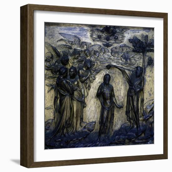 Baptism of Christ, 1417-1427-Lorenzo Ghiberti-Framed Giclee Print