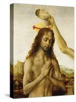 Baptism of Christ, 1475-1478-Andrea del Verrocchio-Stretched Canvas