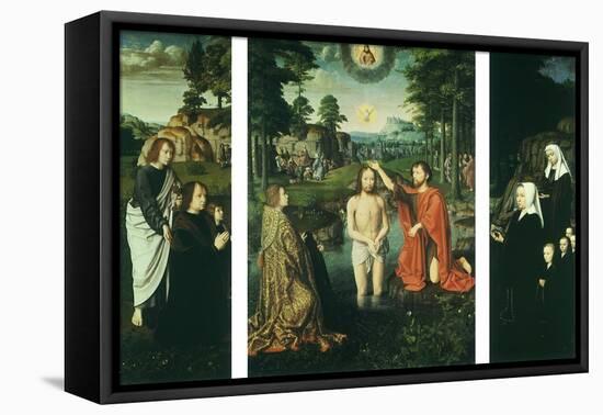 Baptism of Christ, 1505-Gerard David-Framed Stretched Canvas