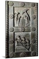 Baptism of Christ and Ride of Magi with Original Sin, Bronze Panels from St Ranieri's Door, Ca 1180-Bonanno Pisano-Mounted Giclee Print