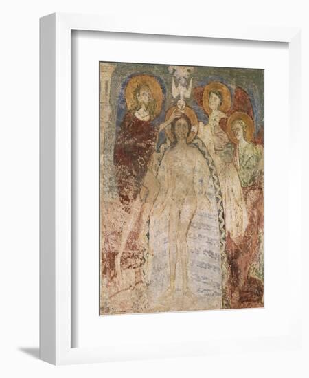 Baptism of Christ, Angels and Saints, Hocheppan Chapel, Eppan Der Weinstrasse, Trentino- Alto Adige-null-Framed Giclee Print