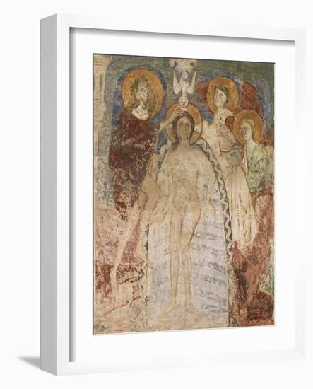 Baptism of Christ, Angels and Saints, Hocheppan Chapel, Eppan Der Weinstrasse, Trentino- Alto Adige-null-Framed Giclee Print