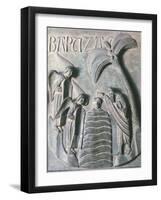 Baptism of Christ, Bronze Panels from St. Ranieri's Door, Circa 1180-Bonanno Pisano-Framed Giclee Print