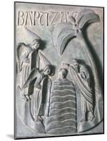 Baptism of Christ, Bronze Panels from St. Ranieri's Door, Circa 1180-Bonanno Pisano-Mounted Giclee Print