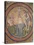 Baptism of Christ by John the Baptist-Byzantine School-Stretched Canvas