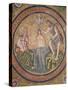 Baptism of Christ by John the Baptist-Byzantine School-Stretched Canvas