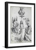 Baptism of Christ, by Master E S (Active 1420-1497), Germany, 15th Century-null-Framed Giclee Print