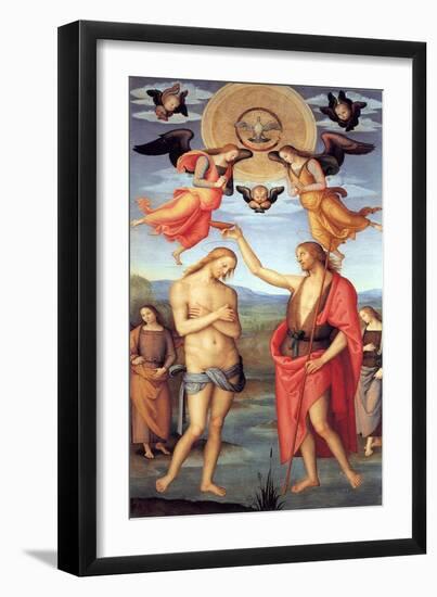 Baptism of Christ, C. 1512-Perugino-Framed Giclee Print