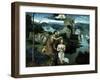 Baptism of Christ, Ca. 1515.-Joachim Patenir-Framed Giclee Print