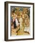 Baptism of Christ, Detail from the Predella of an Altarpiece from the Vic Cathedral-Bernat Martorell-Framed Giclee Print