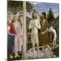 Baptism of Christ, Detail of Christ, John the Baptist and Angels, 1450-Piero della Francesca-Mounted Giclee Print