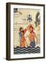 Baptism of Christ, from a Gospel, 1330-Guirages-Framed Giclee Print