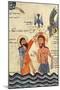 Baptism of Christ, from a Gospel, 1330-Guirages-Mounted Giclee Print