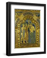 Baptism of Christ, from the Verdun Altarpiece-Nicholas of Verdun-Framed Giclee Print