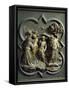 Baptism of Christ, Gilded Bronze Panel by Lorenzo Ghiberti-null-Framed Stretched Canvas