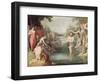 Baptism of Christ (Oil on Canvas)-Cornelis Cornelisz van Haarlem-Framed Giclee Print