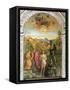 Baptism of Christ, St. John Altarpiece-Giovanni Bellini-Framed Stretched Canvas