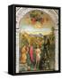 Baptism of Christ, St. John Altarpiece-Giovanni Bellini-Framed Stretched Canvas