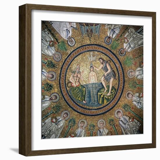 Baptism of Christ, Surrounded by the Twelve Apostles-null-Framed Giclee Print