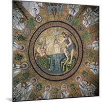 Baptism of Christ, Surrounded by the Twelve Apostles-null-Mounted Giclee Print