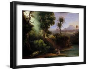 Baptism of Christ-Hermann Corrodi-Framed Giclee Print