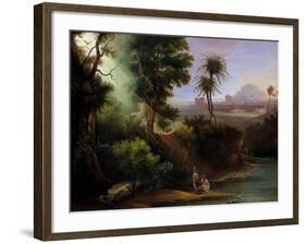 Baptism of Christ-Hermann Corrodi-Framed Giclee Print