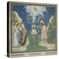 Baptism of Christ-Giotto di Bondone-Stretched Canvas