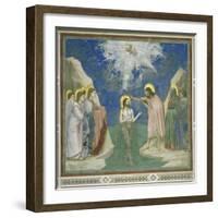Baptism of Christ-Giotto di Bondone-Framed Giclee Print