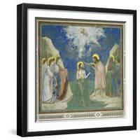 Baptism of Christ-Giotto di Bondone-Framed Giclee Print