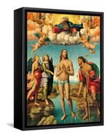 Baptism of Christ-Innocenzo da Imola-Framed Stretched Canvas