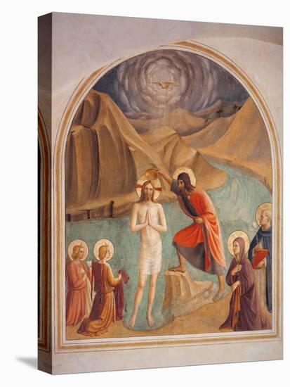 Baptism of Christ-Beato Angelico-Stretched Canvas