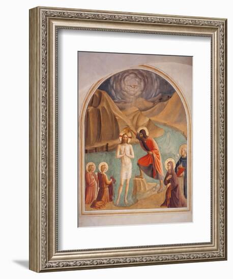 Baptism of Christ-Beato Angelico-Framed Art Print