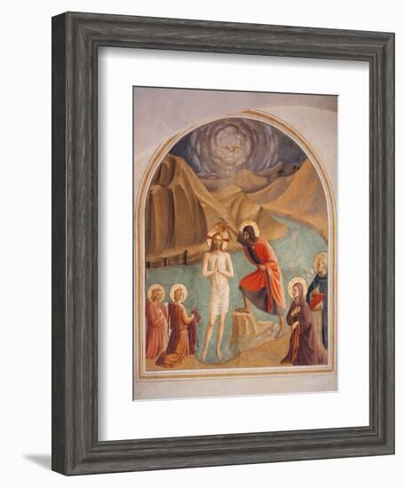 Baptism of Christ-Beato Angelico-Framed Art Print