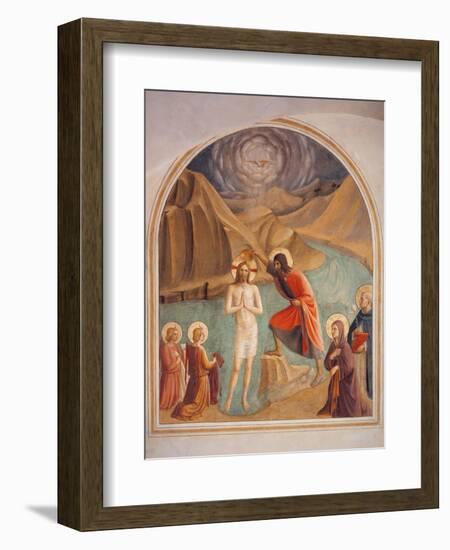 Baptism of Christ-Beato Angelico-Framed Art Print