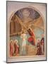 Baptism of Christ-Beato Angelico-Mounted Art Print