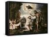 Baptism of Christ-Paris Bordone-Framed Stretched Canvas