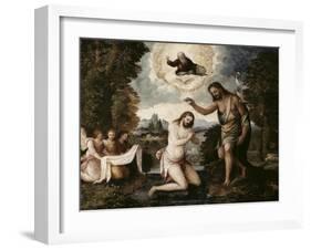 Baptism of Christ-Paris Bordone-Framed Giclee Print