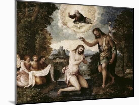 Baptism of Christ-Paris Bordone-Mounted Giclee Print